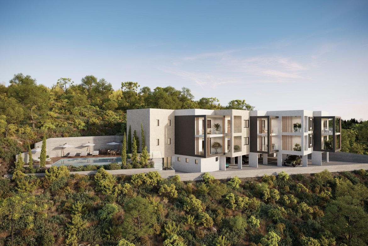 Modern One Bedroom Apartments with Sea Views in Konia, Paphos