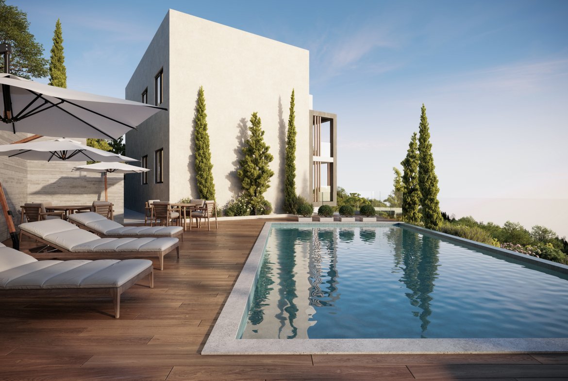 Modern One Bedroom Apartments with Sea Views in Konia, Paphos