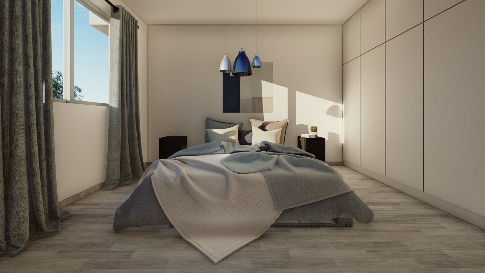 Melania Gardens D_Begonia Block 1 – Bedroom Modern Three-Bedroom Apartments with Sea Views in Chloraka, Paphos