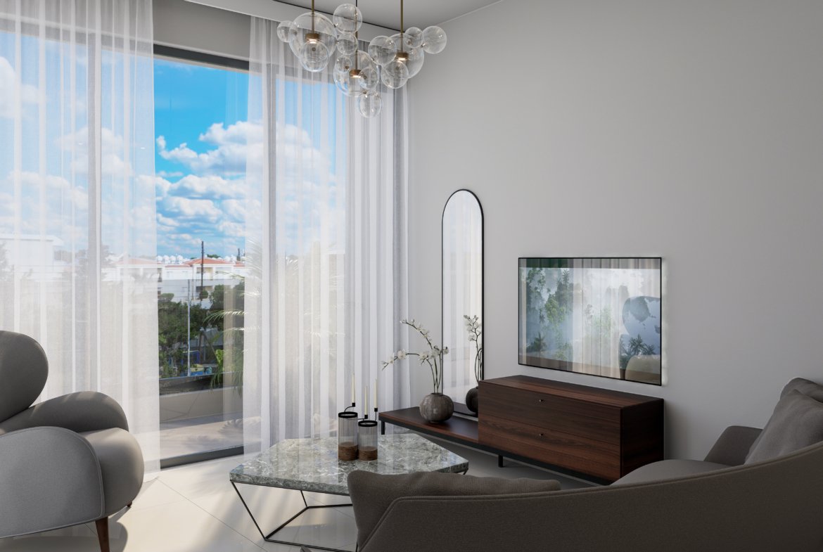 Modern Three-Bedroom Apartments with Sea Views in Chloraka, Paphos