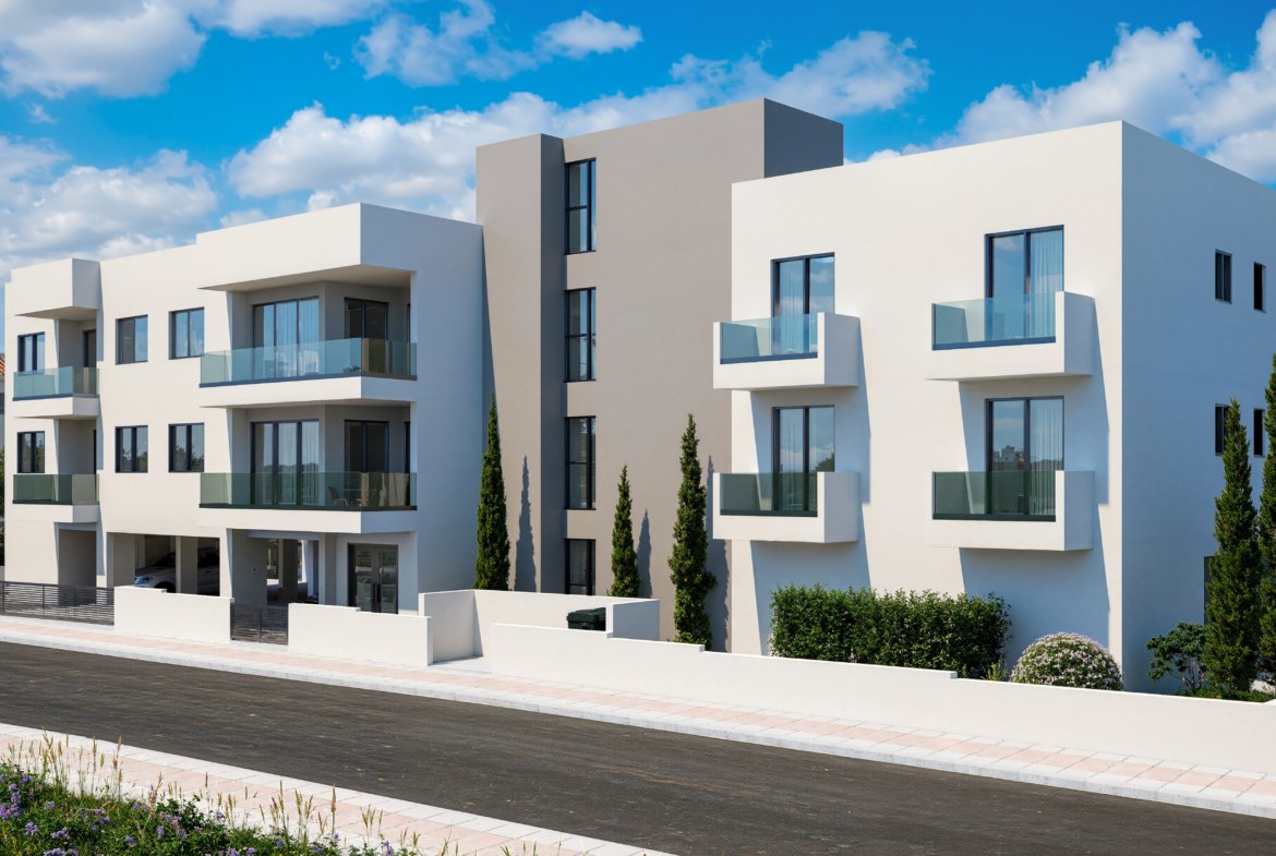 Modern Three-Bedroom Apartments with Sea Views in Chloraka, Paphos