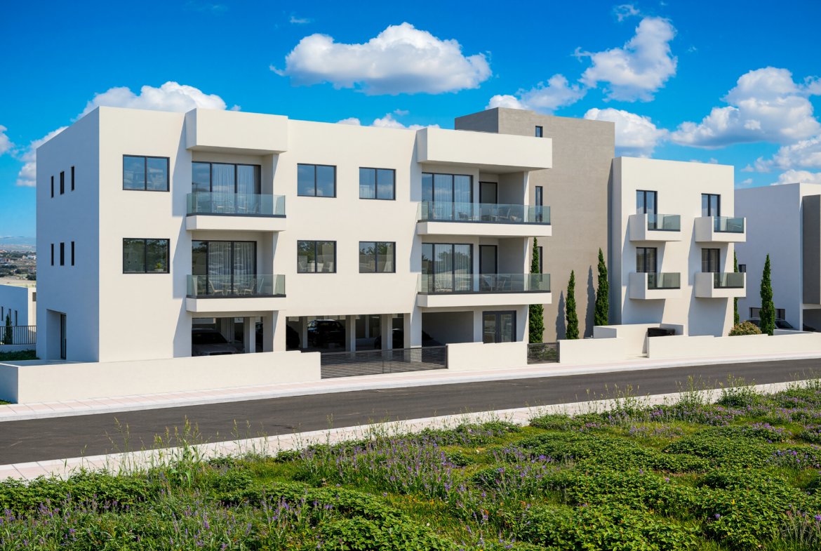 Modern Three-Bedroom Apartments with Sea Views in Chloraka, Paphos