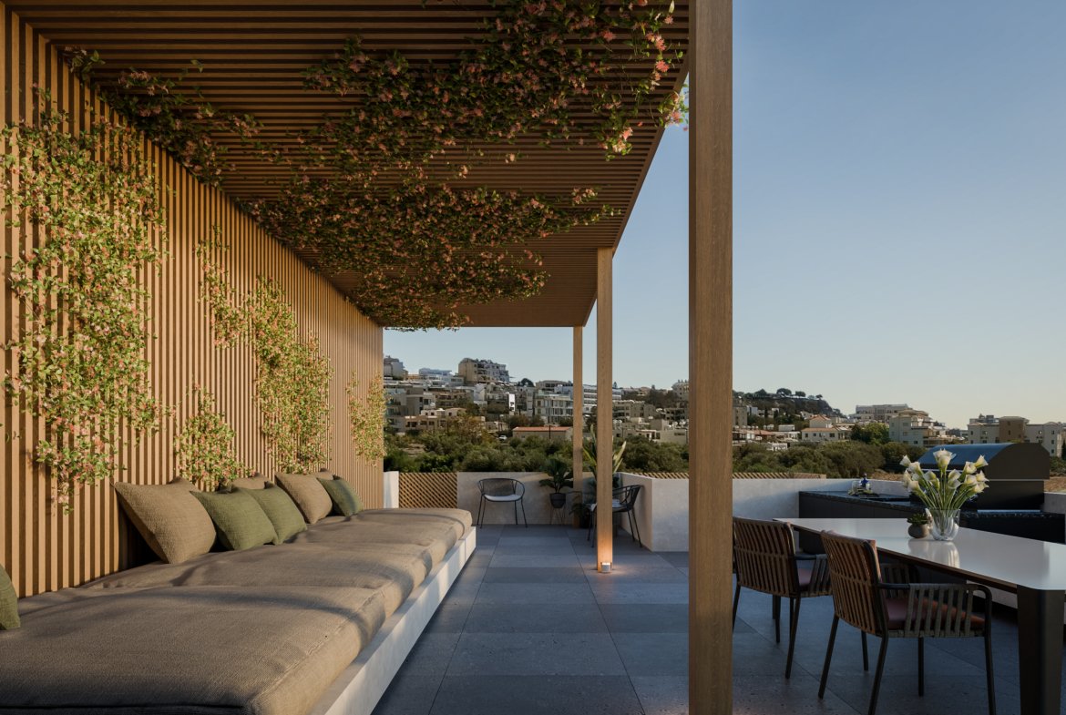 Exclusive Two Bedroom Penthouses with Private Rooftop Terrace in Tomb of Kings Paphos