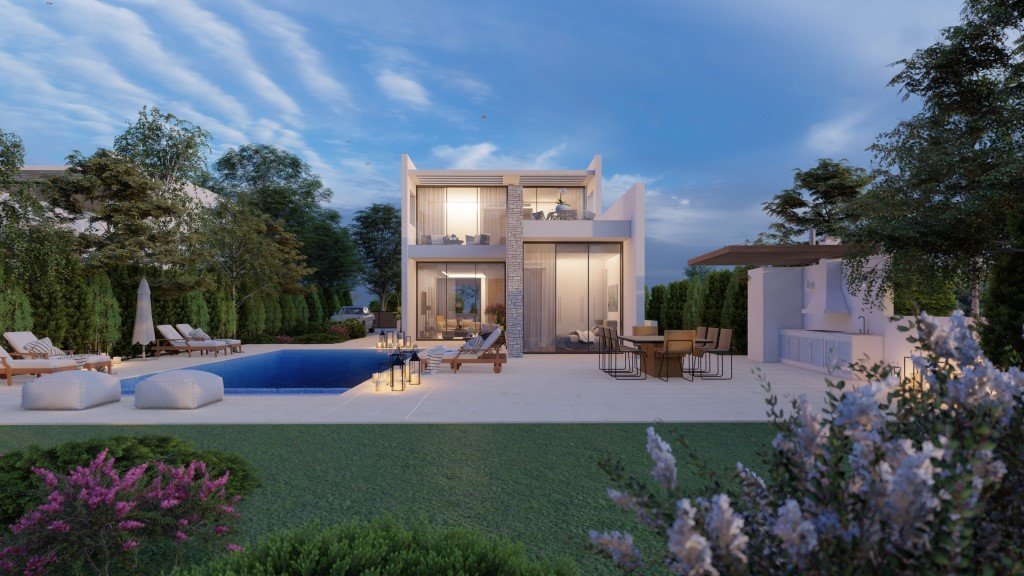 Sea Front Luxury Five Bedroom Villas in St. Georges, Pegeia