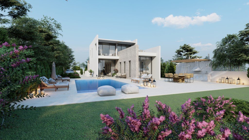 Sea Front Luxury Five Bedroom Villas in St. Georges, Pegeia