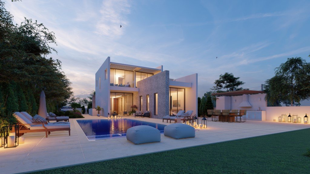Sea Front Luxury Five Bedroom Villas in St. Georges, Pegeia