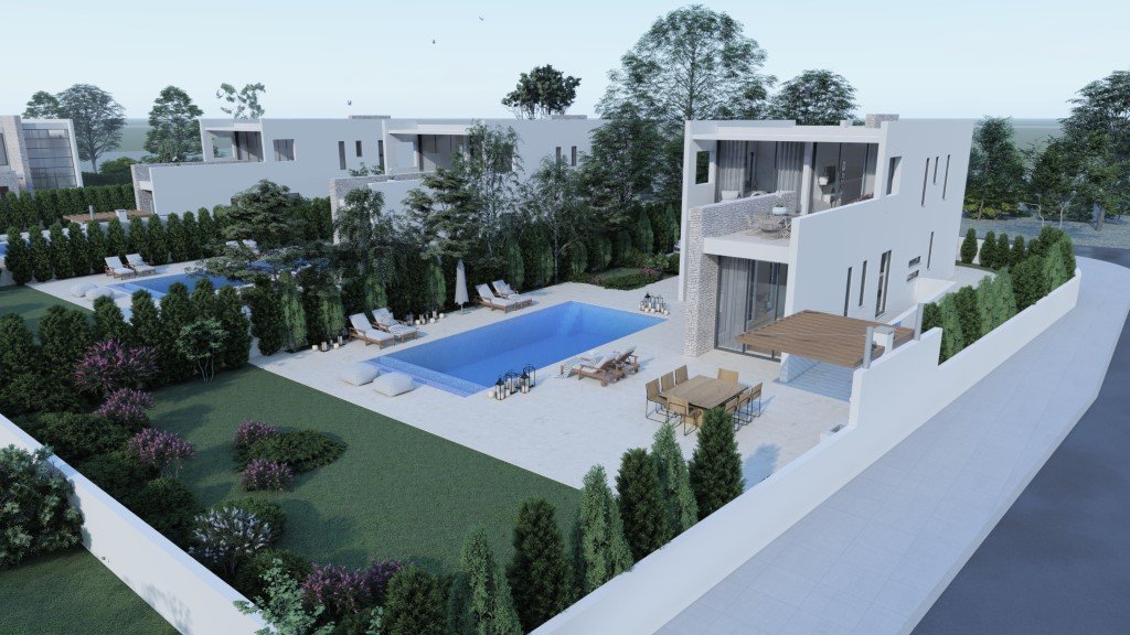 Sea Front Luxury Five Bedroom Villas in St. Georges, Pegeia