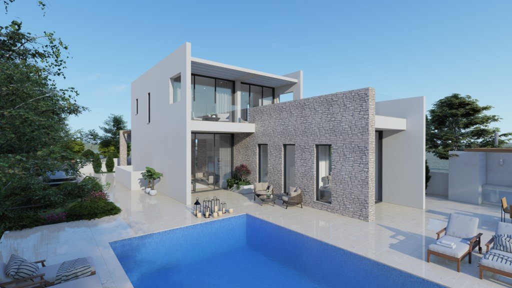Sea Front Luxury Five Bedroom Villas in St. Georges, Pegeia