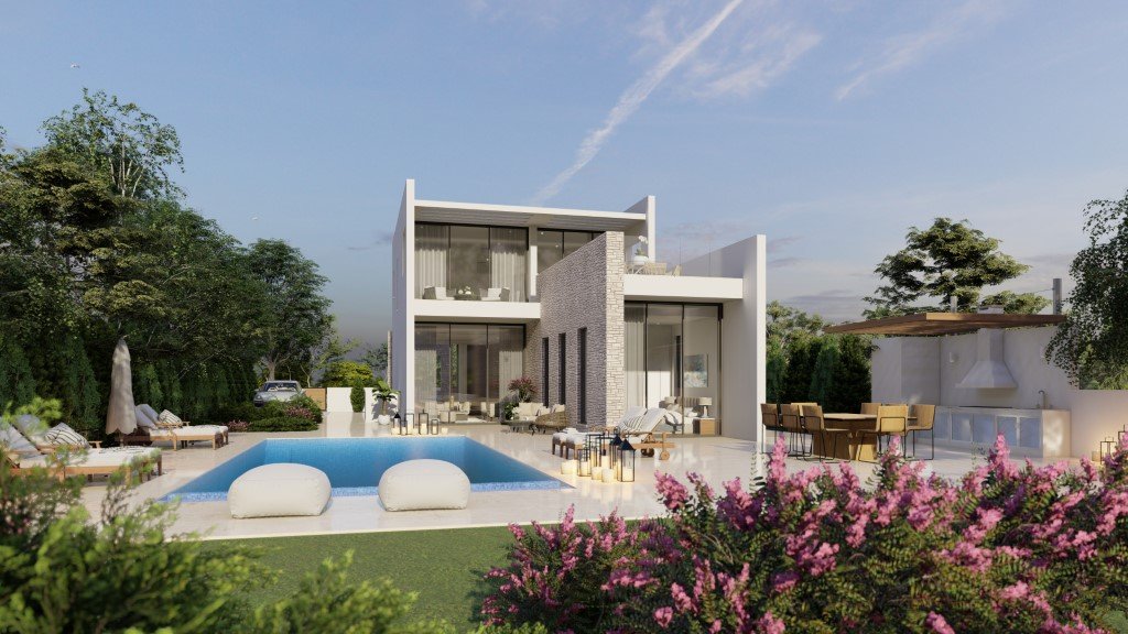 Sea Front Luxury Five Bedroom Villas in St. Georges, Pegeia