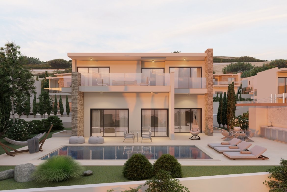 Five Bedroom Luxury Detached Villas with Panoramic Sea Views in St. Georges, Pegeia
