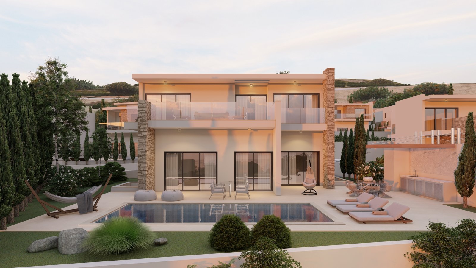 Five Bedroom Luxury Detached Villas with Panoramic Sea Views in St. Georges, Pegeia