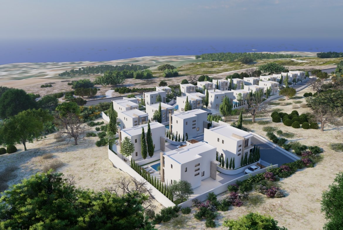 Five Bedroom Luxury Detached Villas with Panoramic Sea Views in St. Georges, Pegeia