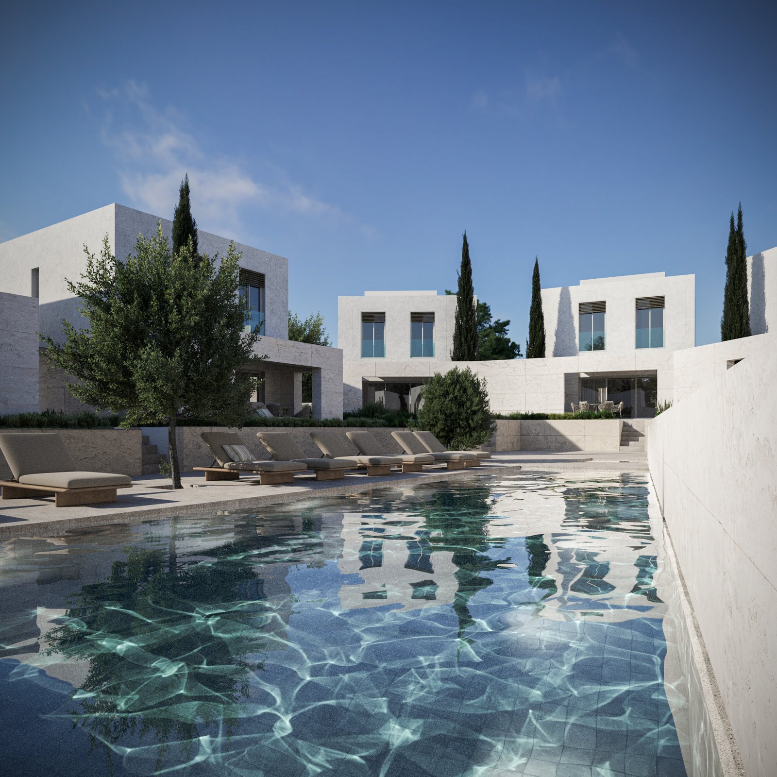 Exclusive Two Bedroom Two Bathroom Beachfront Villas in Geroskipou, Paphos