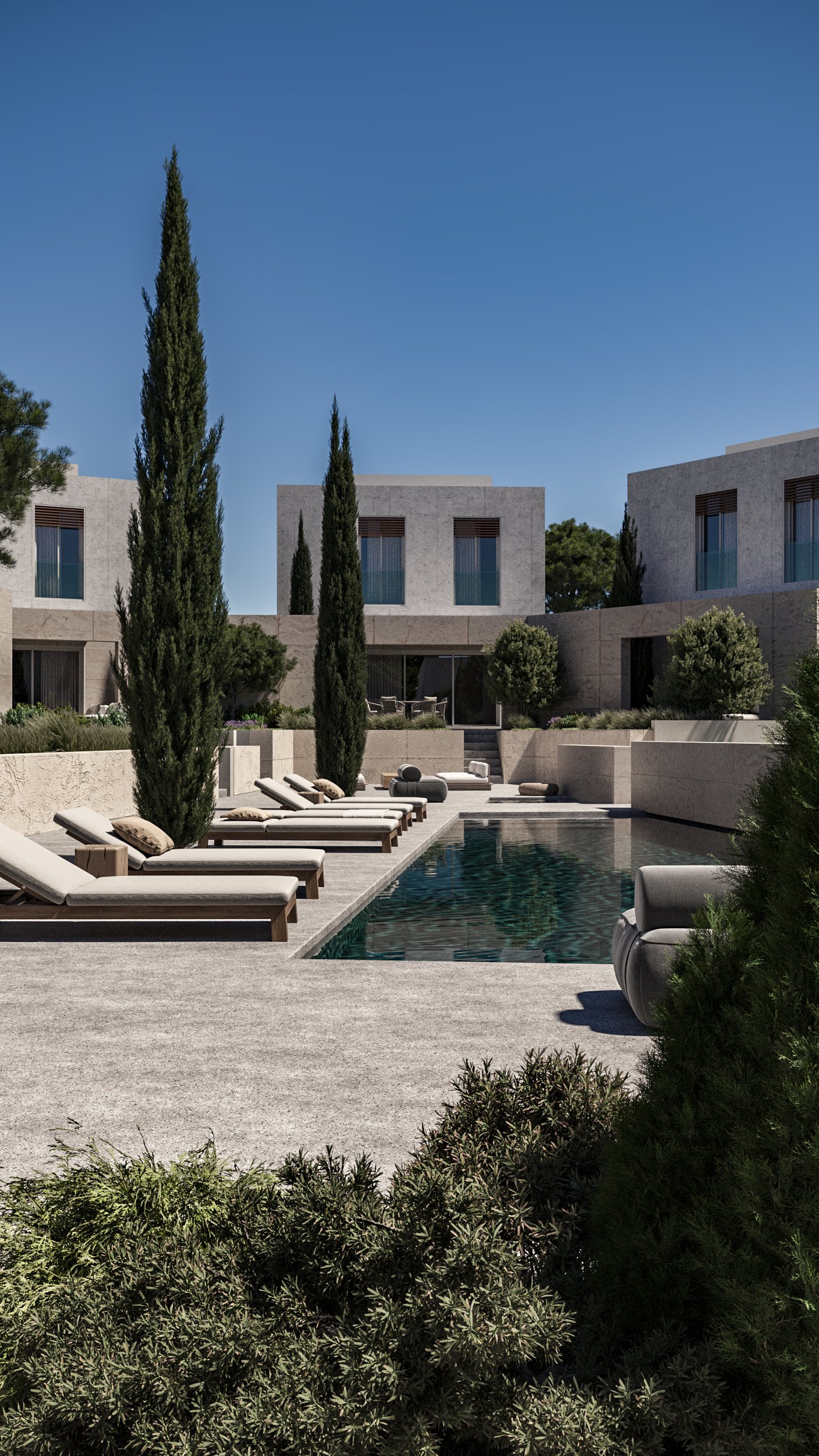Exclusive Two Bedroom Two Bathroom Beachfront Villas in Geroskipou, Paphos