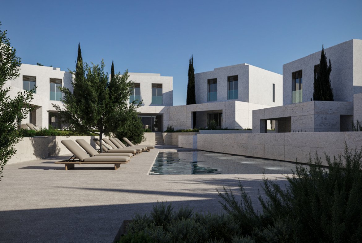 Exclusive Two Bedroom Two Bathroom Beachfront Villas in Geroskipou, Paphos