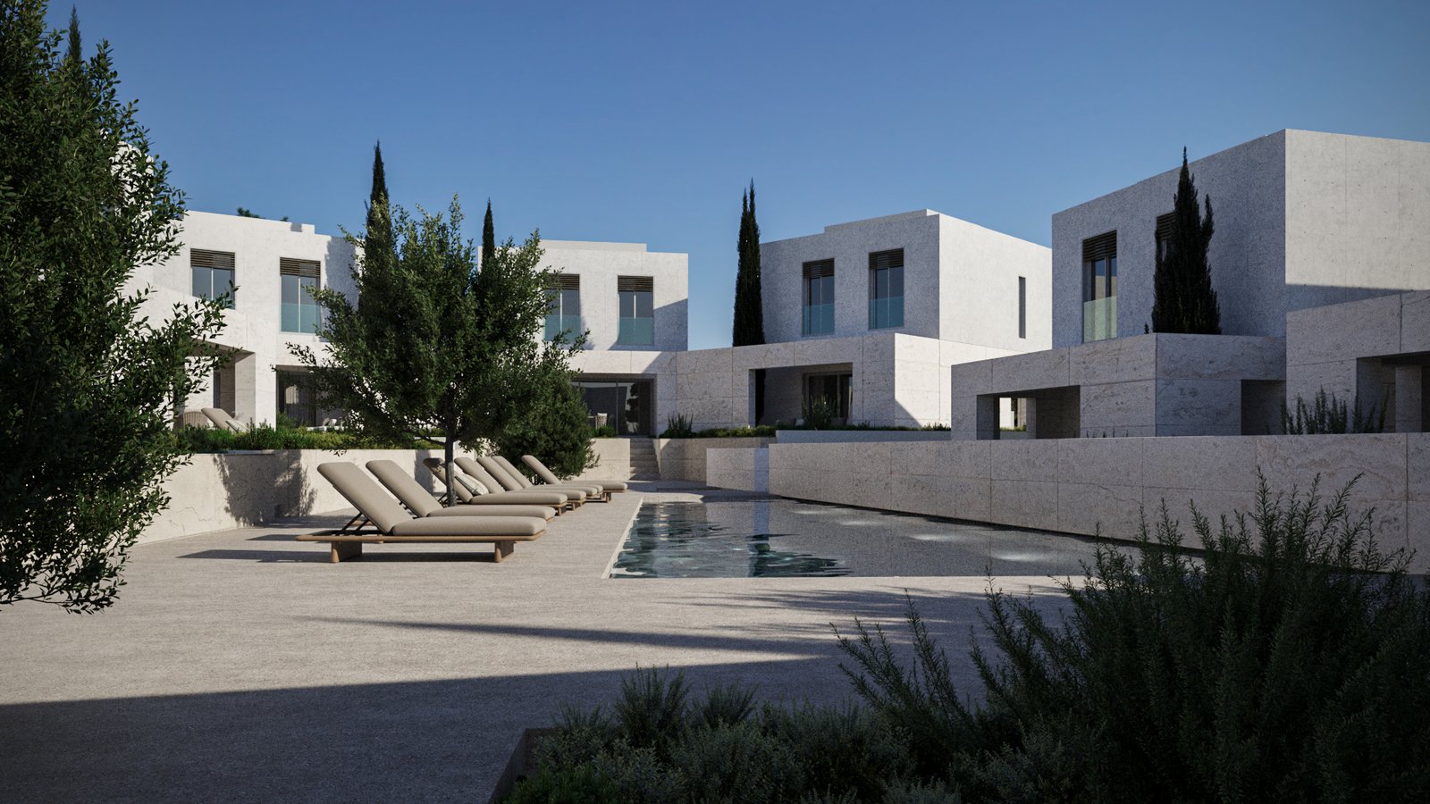 Exclusive Two Bedroom Two Bathroom Beachfront Villas in Geroskipou, Paphos