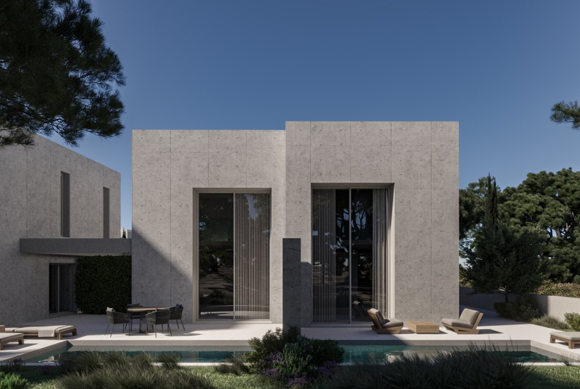 Exclusive Two Bedroom Two Bathroom Beachfront Villas in Geroskipou, Paphos