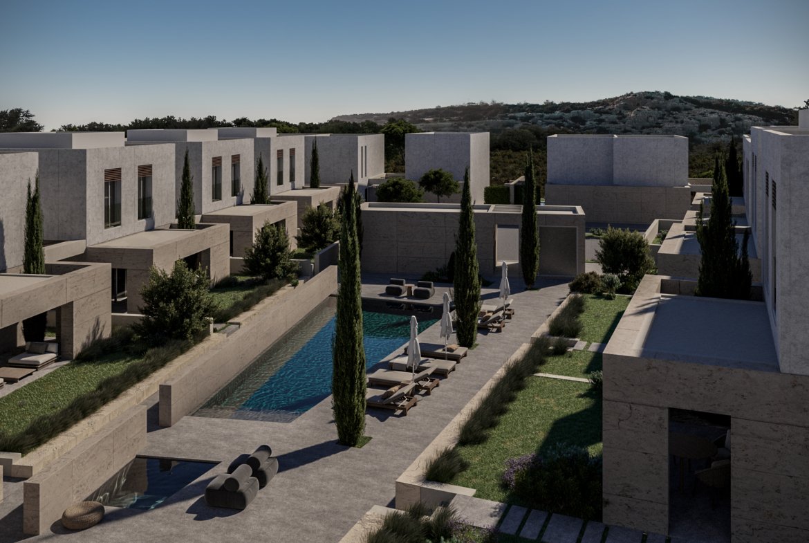 Exclusive Two Bedroom Two Bathroom Beachfront Villas in Geroskipou, Paphos