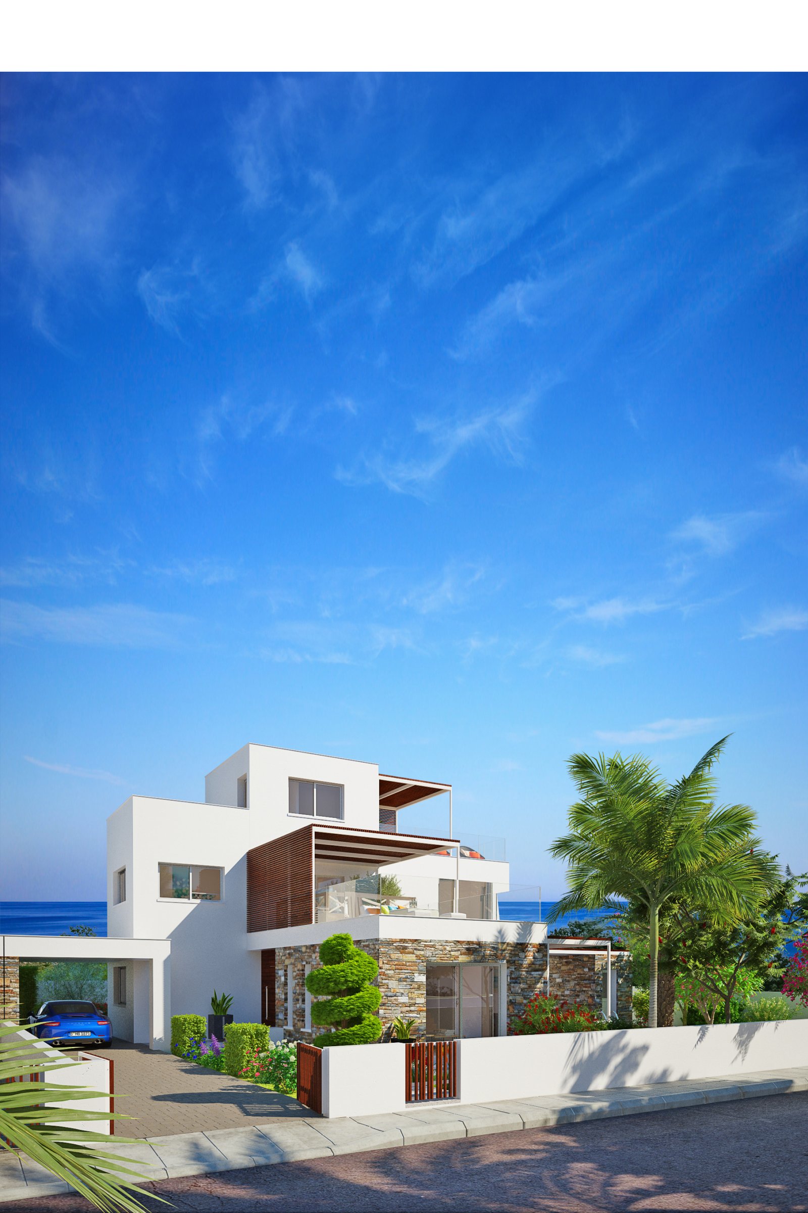 Luxury Four-Bedroom Four Bathroom Coastal Villas in Geroskipou