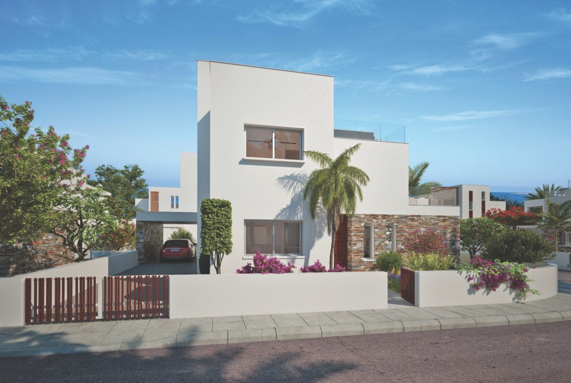 Luxury Four-Bedroom Four Bathroom Coastal Villas in Geroskipou