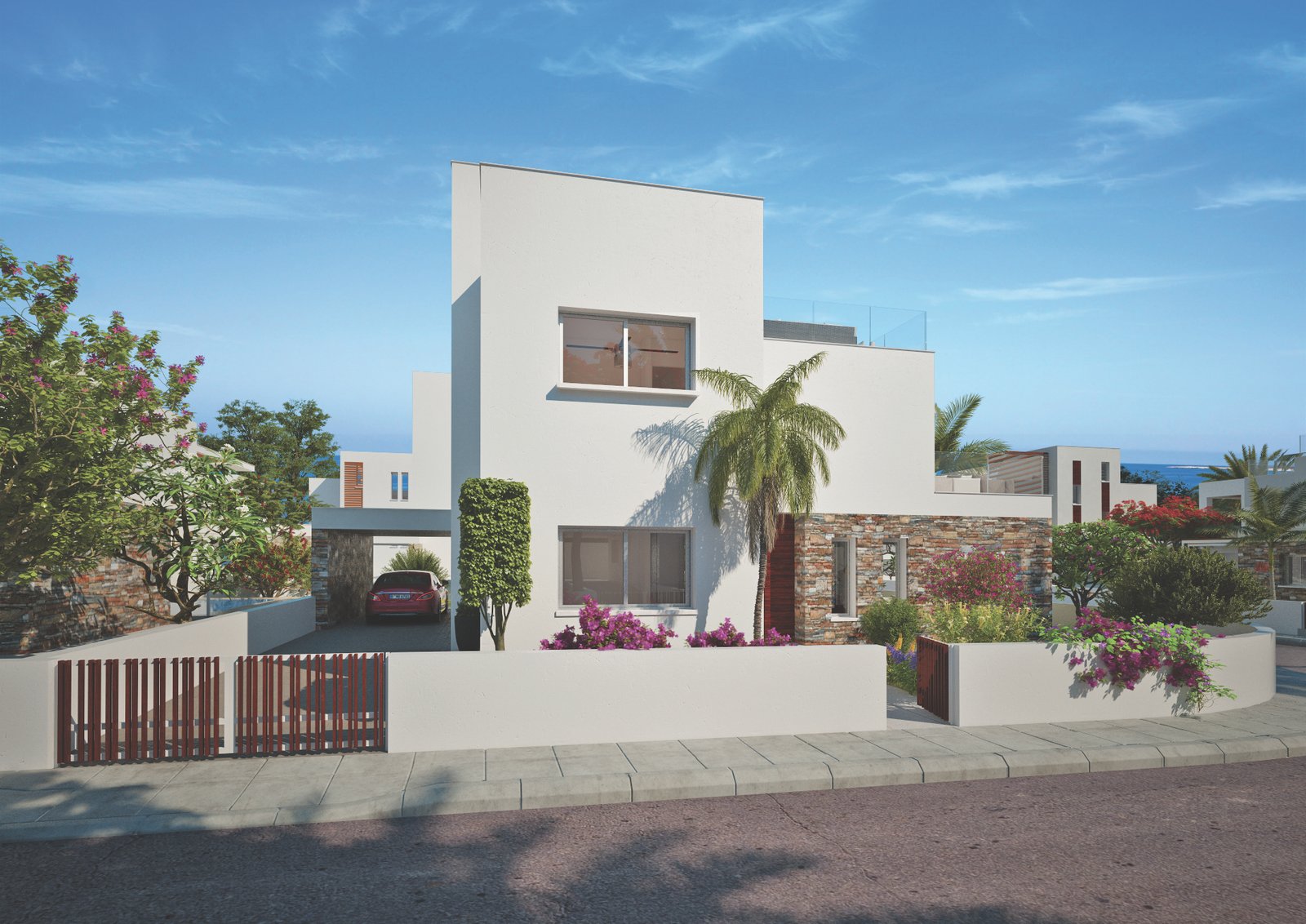 Luxury Four-Bedroom Four Bathroom Coastal Villas in Geroskipou