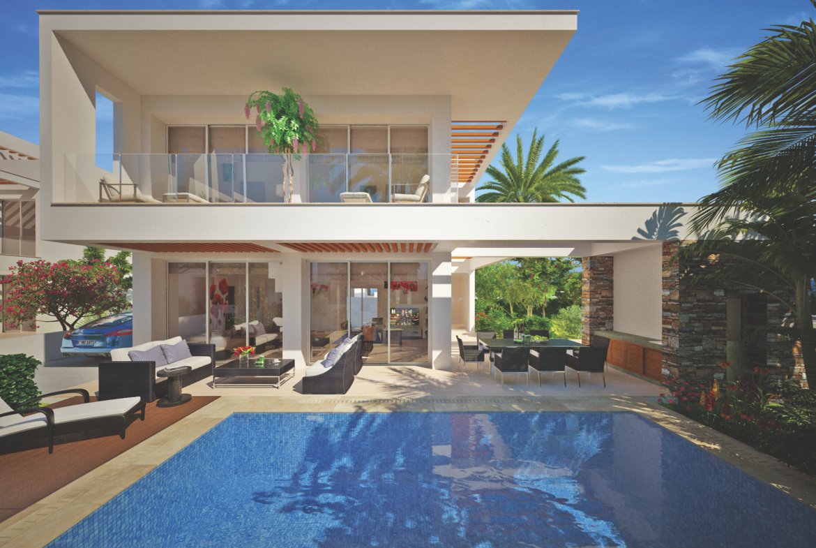 Luxury Four-Bedroom Four Bathroom Coastal Villas in Geroskipou