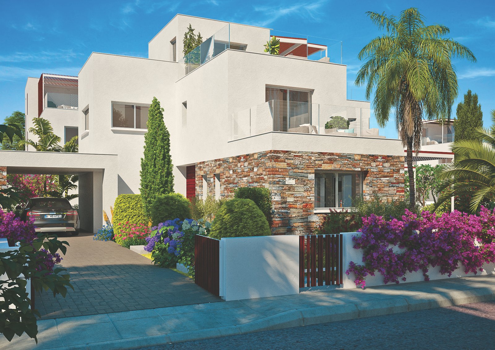 Luxury Four-Bedroom Four Bathroom Coastal Villas in Geroskipou