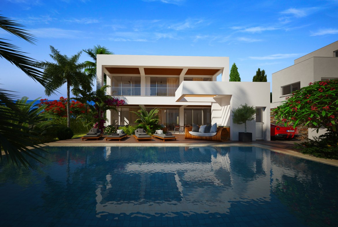 Luxury Four-Bedroom Four Bathroom Coastal Villas in Geroskipou