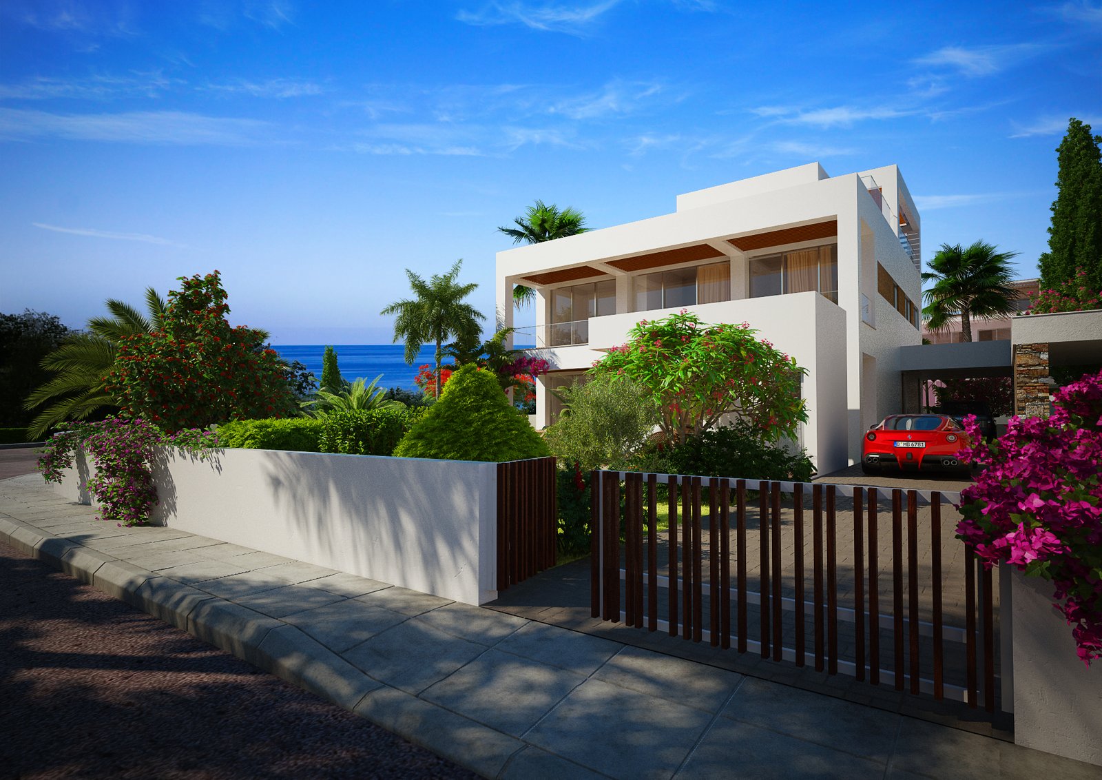 Luxury Four-Bedroom Four Bathroom Coastal Villas in Geroskipou