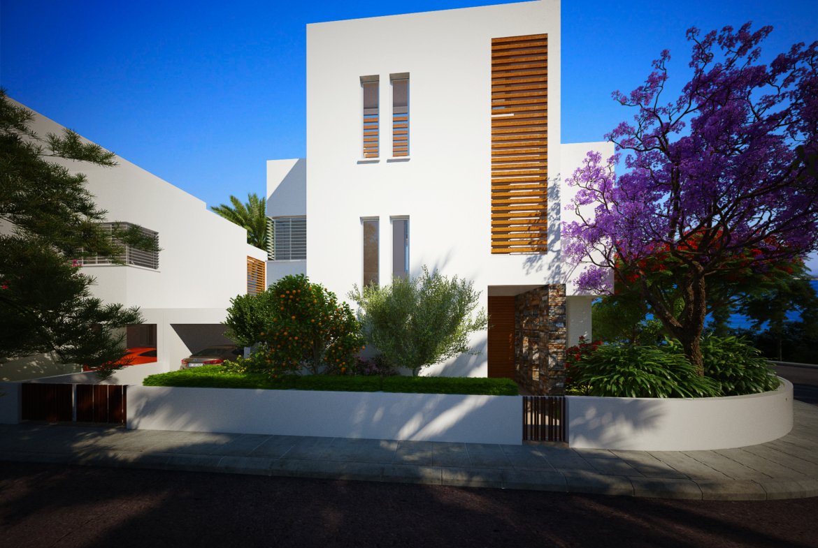 Luxury Four-Bedroom Four Bathroom Coastal Villas in Geroskipou