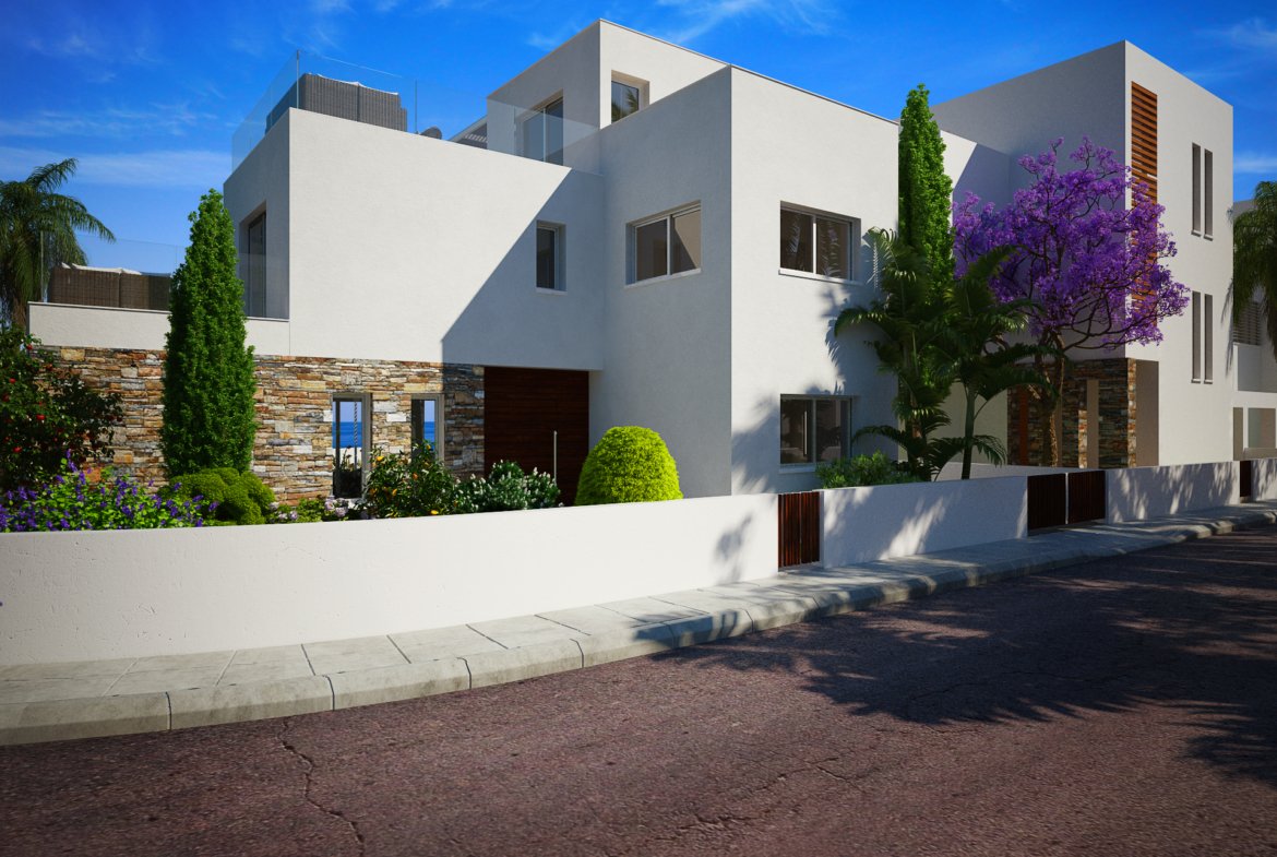 Luxury Four-Bedroom Four Bathroom Coastal Villas in Geroskipou