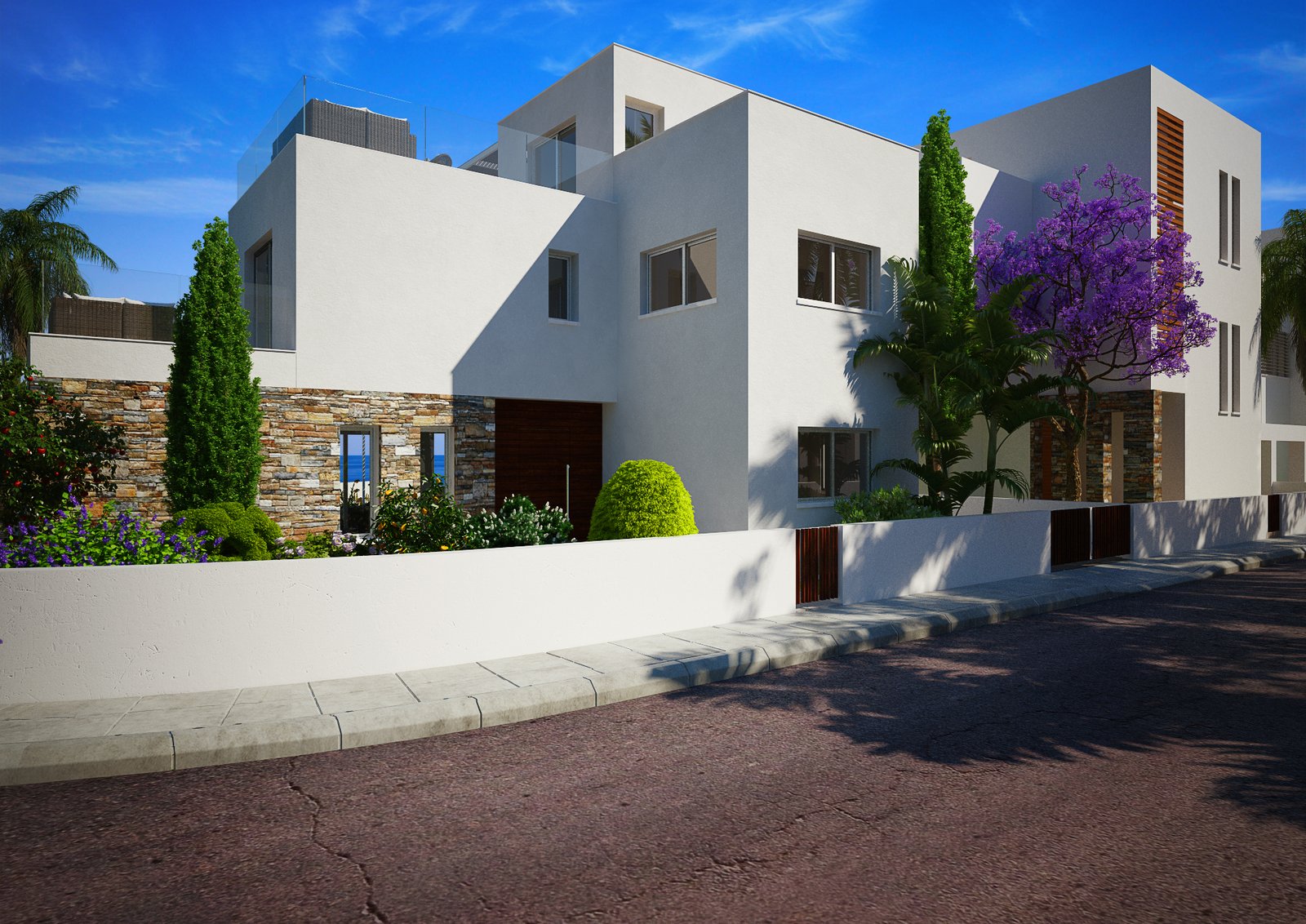 Luxury Four-Bedroom Four Bathroom Coastal Villas in Geroskipou