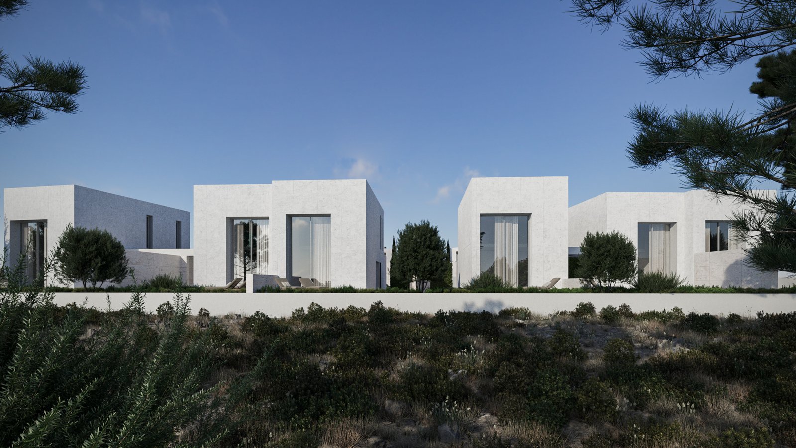 Exclusive Two Bedroom Two Bathroom Beachfront Villas in Geroskipou, Paphos