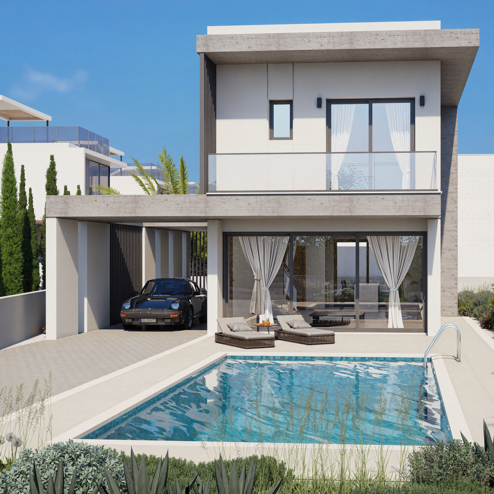 Three-Bedroom Beachfront Villa in Chloraka