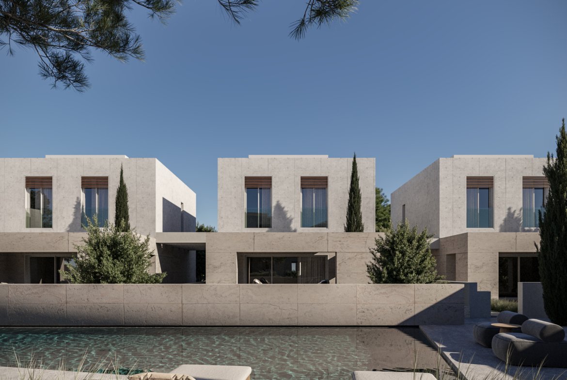 Exclusive Two Bedroom Two Bathroom Beachfront Villas in Geroskipou, Paphos