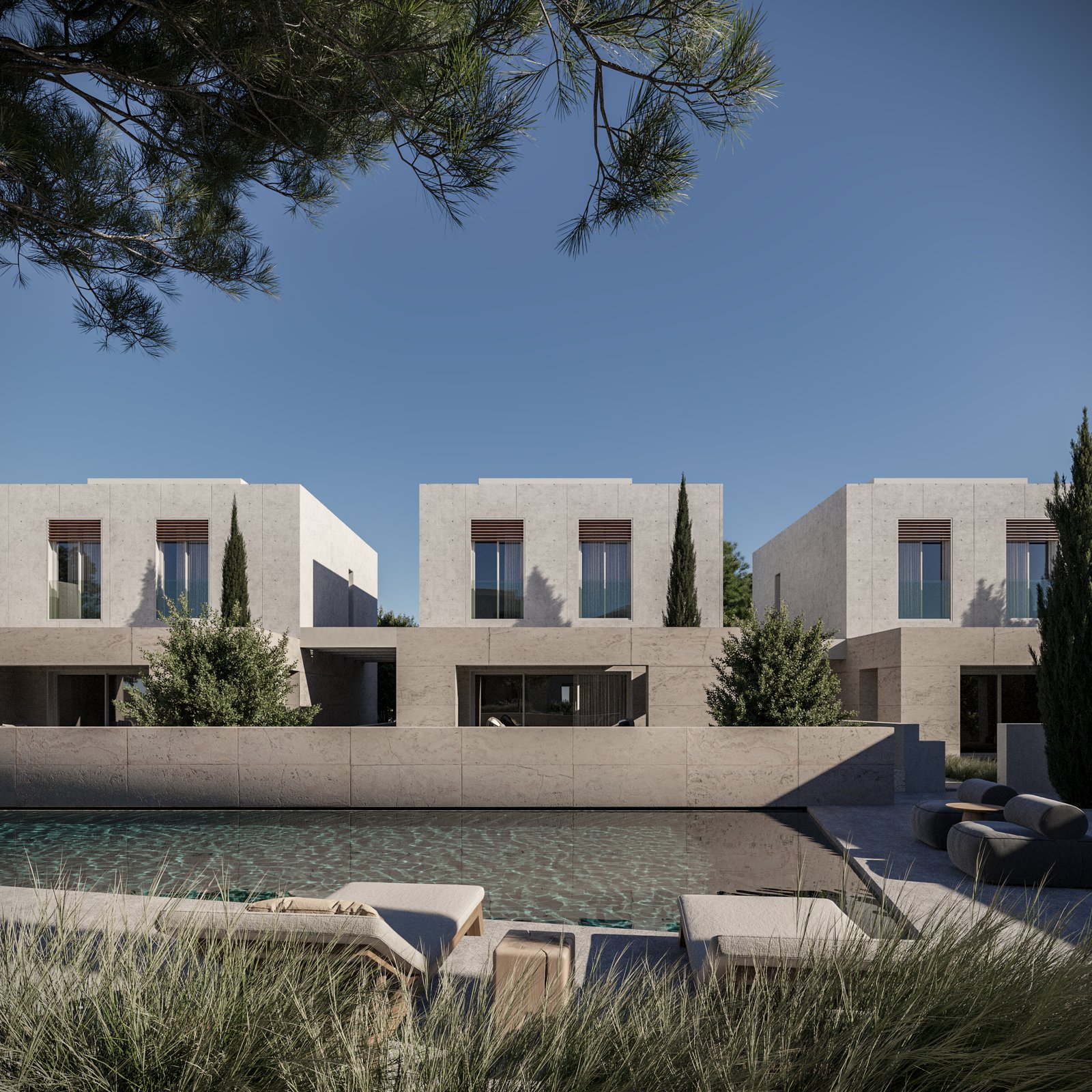 Exclusive Two Bedroom Two Bathroom Beachfront Villas in Geroskipou, Paphos