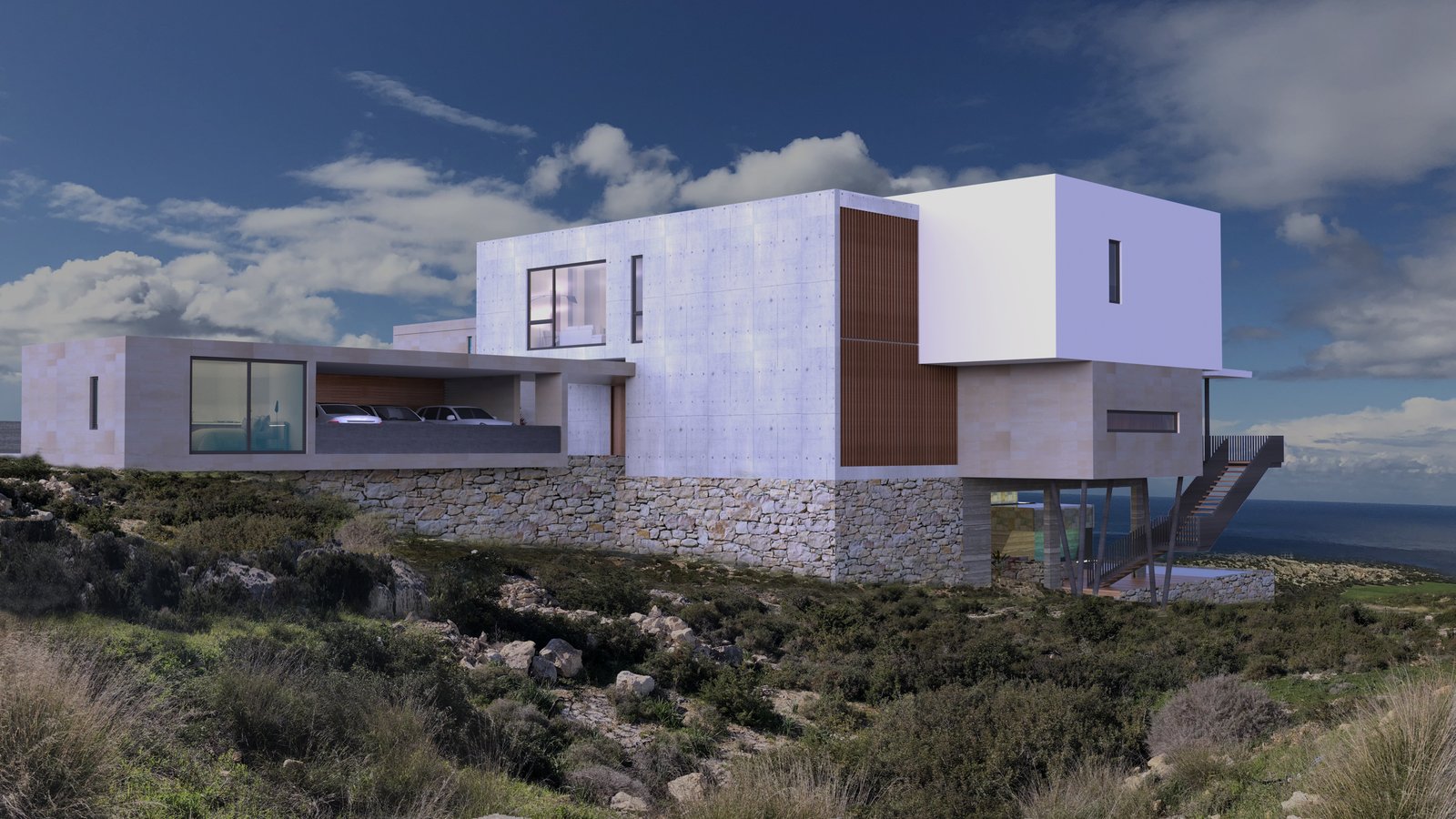 World-Class Modern Mansion with Private Guest Studio | Pegeia, Paphos