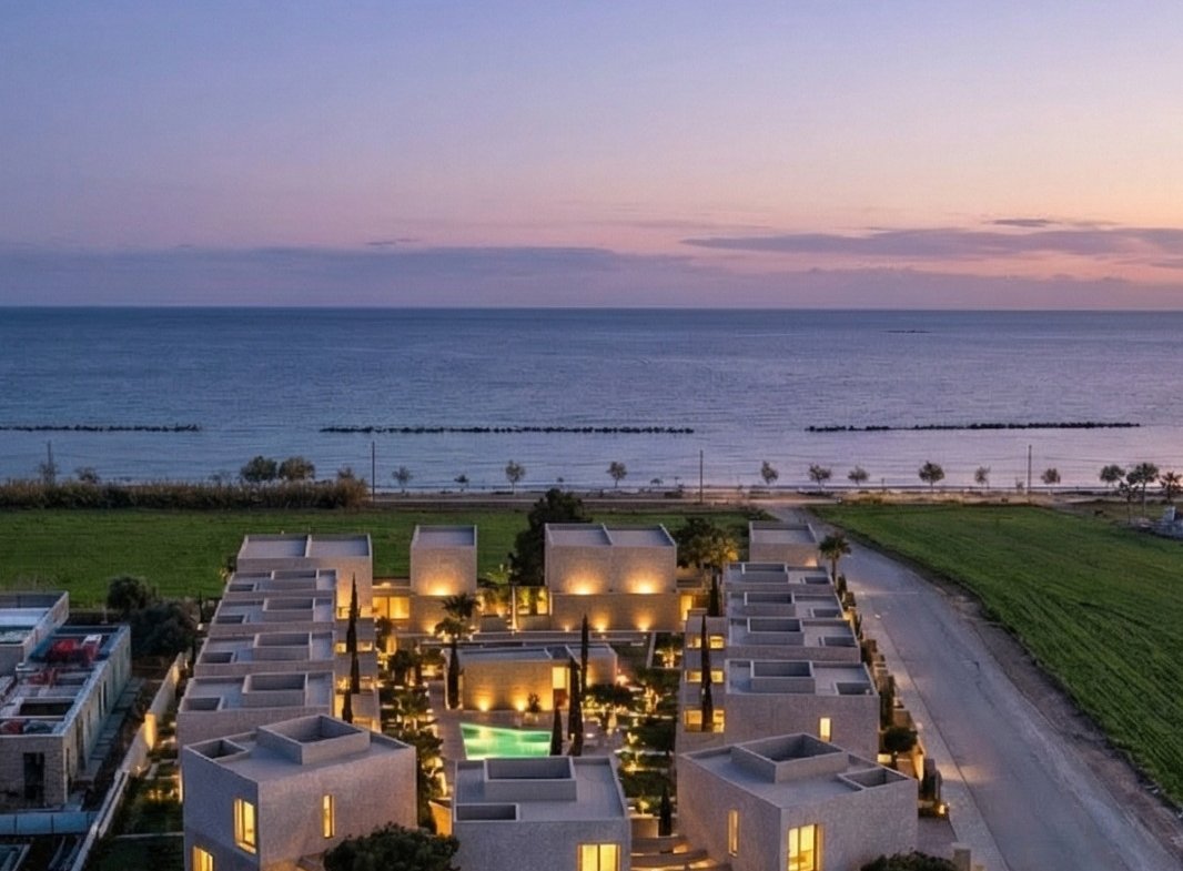 Exclusive Two Bedroom Two Bathroom Beachfront Villas in Geroskipou, Paphos