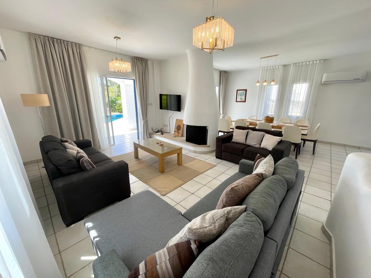 Five Bedroom Four Bathroom Sea-Side Unique Villa in Chloraka Area of Paphos
