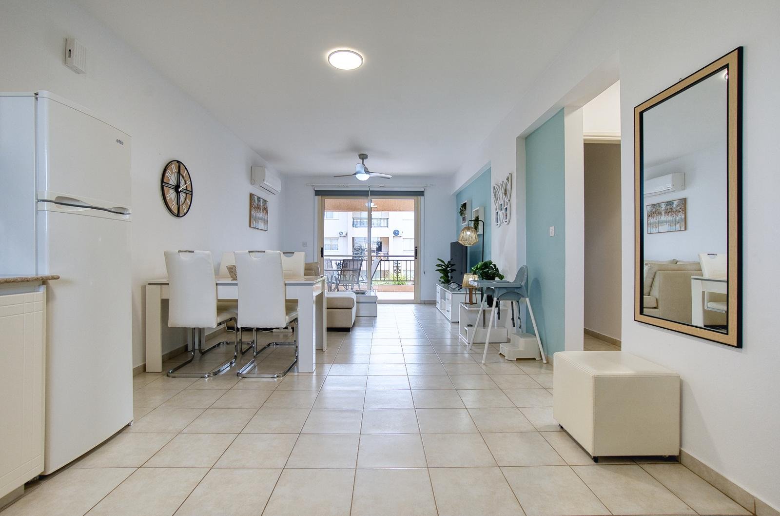 Fully Renovated Two Bedroom Two Bathroom Apartment with Private Roof Terrance on Tomb Of The Kings Area of Paphos