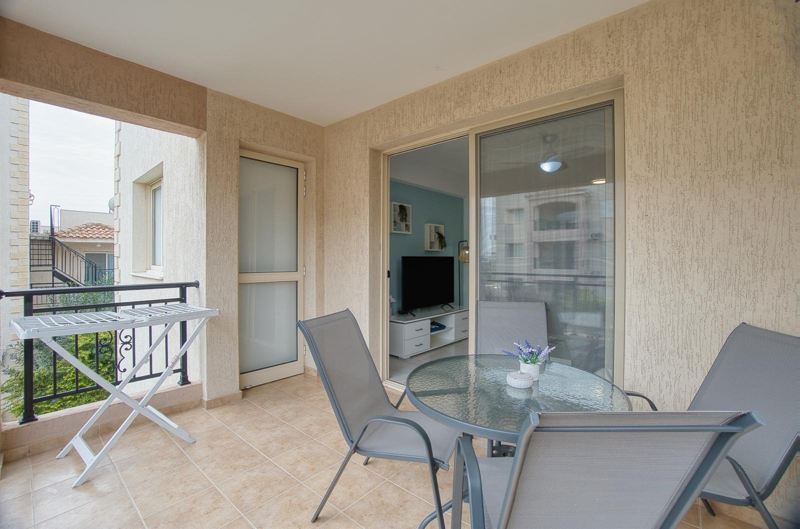 Fully Renovated Two Bedroom Two Bathroom Apartment with Private Roof Terrance on Tomb Of The Kings Area of Paphos