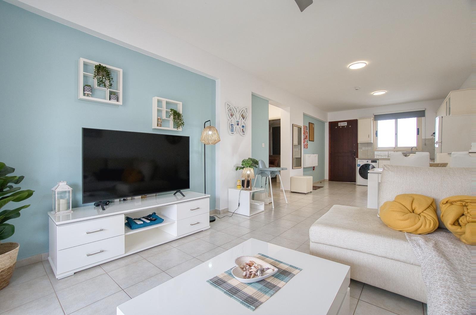 Fully Renovated Two Bedroom Two Bathroom Apartment with Private Roof Terrance on Tomb Of The Kings Area of Paphos
