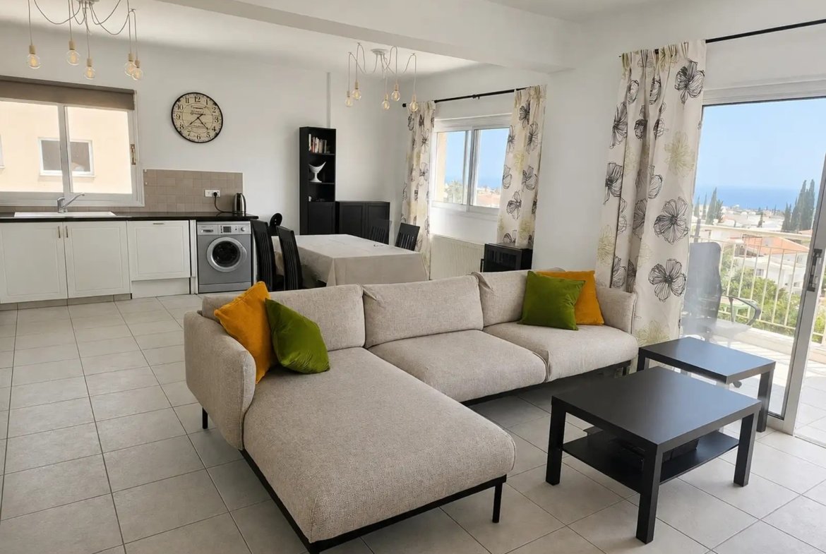 Two-Bedroom Apartment with Panoramic Sea & Mountain Views in Pegeia