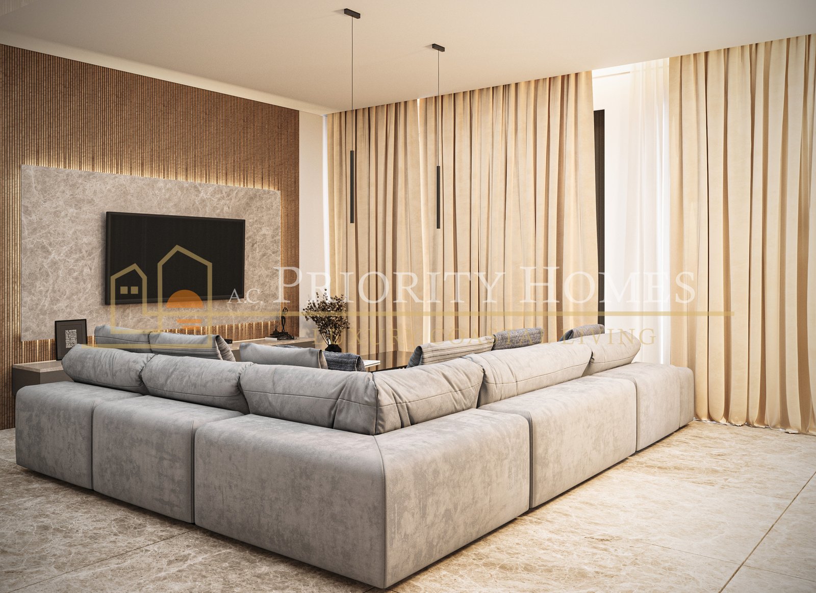 Luxury Three‑Bedroom Villa in Pegeia