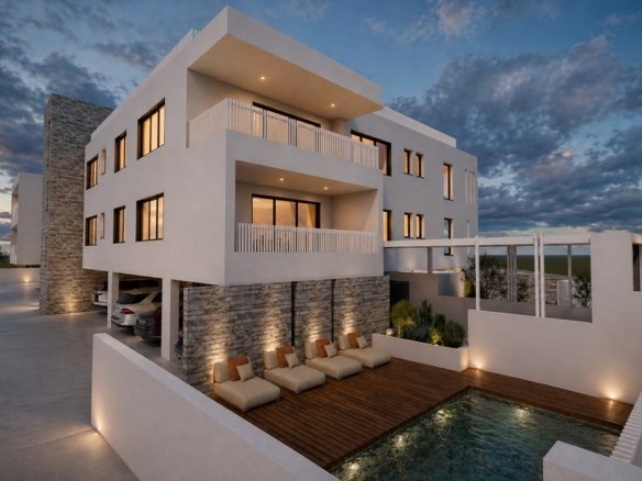 Two Bedroom Contemporary Apartments in Kissonerga