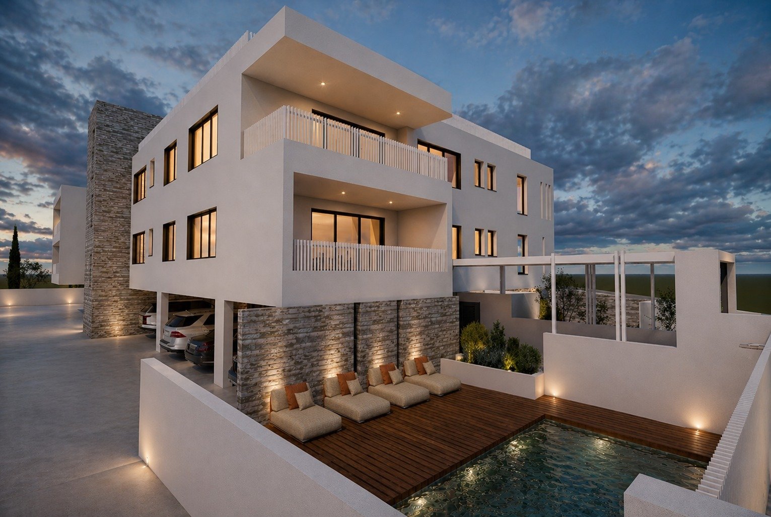 Two Bedroom Contemporary Apartments in Kissonerga