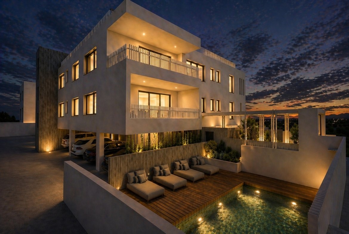Two Bedroom Contemporary Apartments in Kissonerga