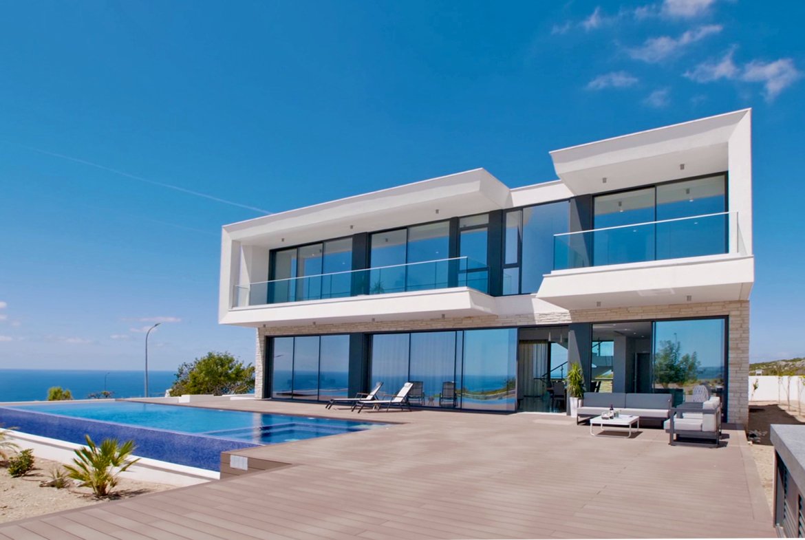 Luxury Boutique Four Bedroom Villas with Spectacular Sea Views in Pegeia