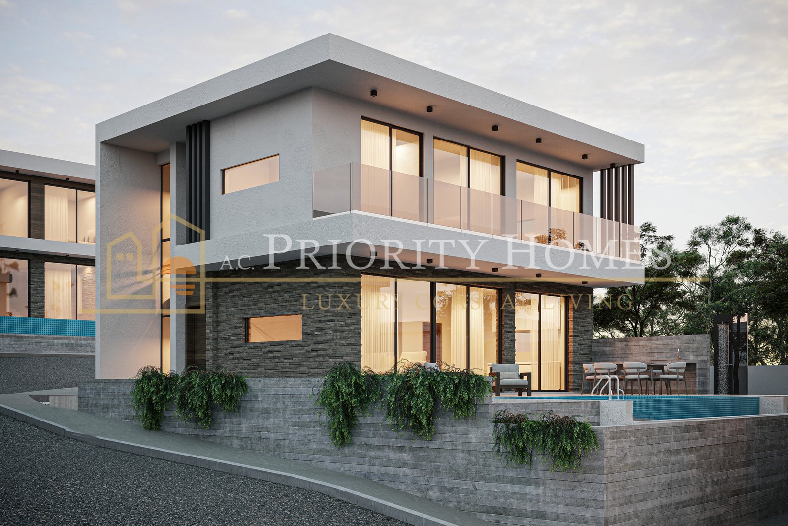 Luxury Three‑Bedroom Villa in Pegeia