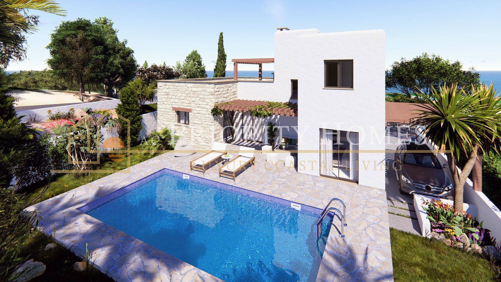 Luxury Four-Bedroom Villa with Sea Views in Argaka, Polis